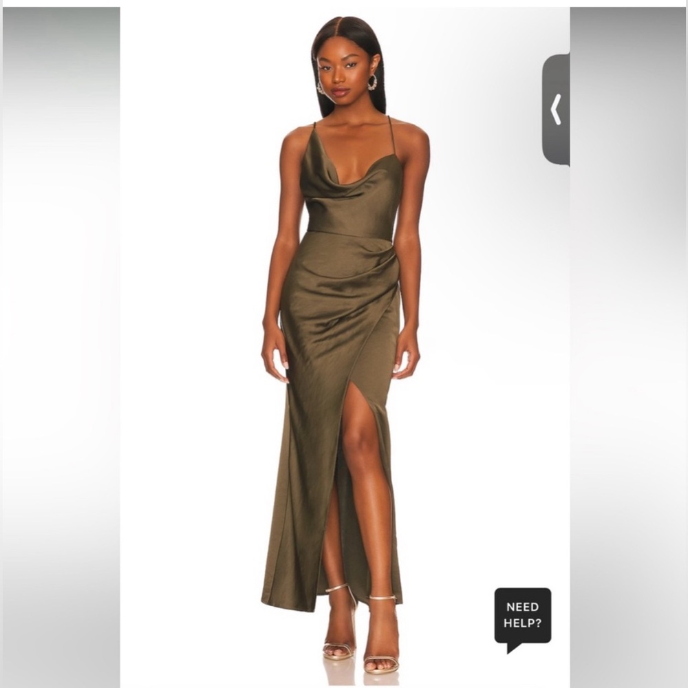 Significant Other "Aria" dress. US 8. olive green